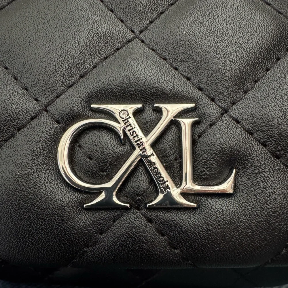 CXL by Christian Lacroix Quilted Valo Chain Shoulder Bag Black NWT